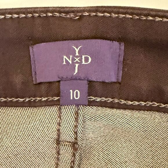 NYDJ - Sheri Slim Super Sculpting Jeans Brown - size 10 NWT - Picture 4 of 10